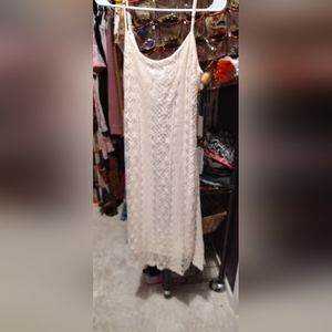 Cream lace maxi dress